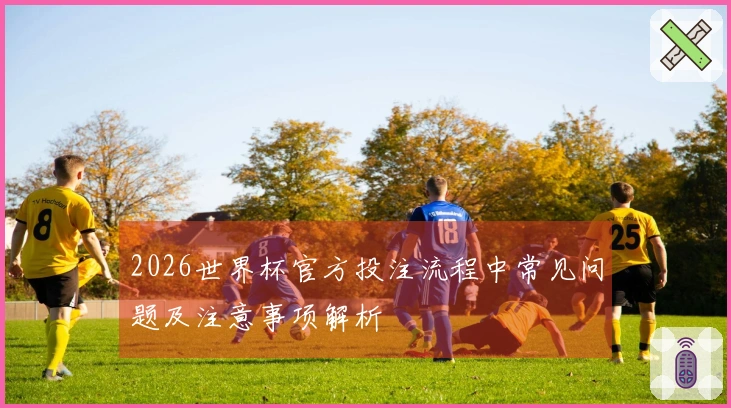 2026世界杯官方投注流程中常见问题及注意事项解析